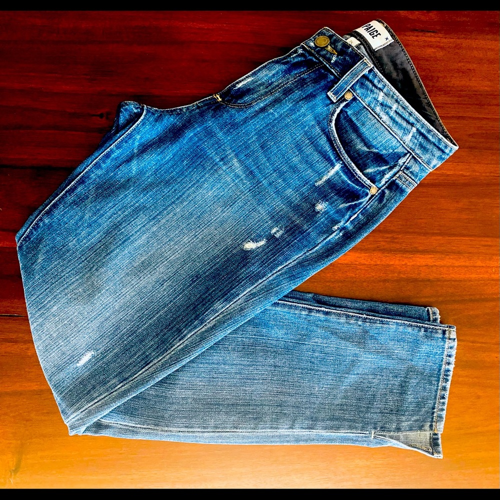 PAIGE Jeans, 25 (2), Hoxton ankle peg, soft denim, true fit, distressed